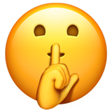 Shush emoji